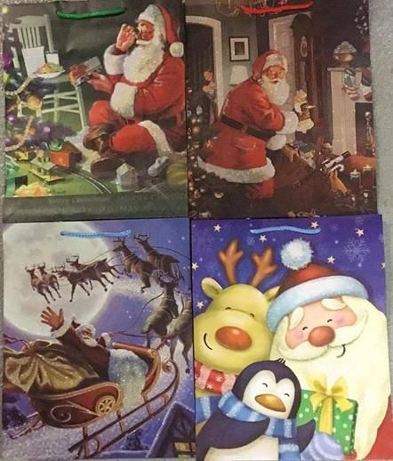 Panorama Torebka ozdobna brokat Boże Narodzenie PL-6Br mix