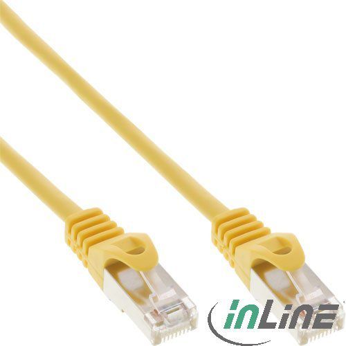 InLine Patchcord, Cat.5e, SF/UTP, 0.5m, żółty (72550Y)