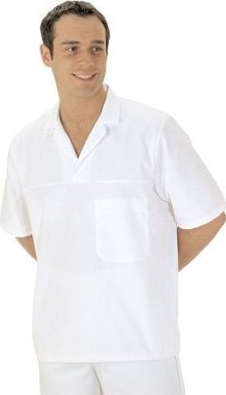 Portwest 2209 bluza piekarza z krótkimi rękawami - biały M