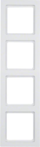 Berker Ramka poczwórna Q.3 biały aksamit (10146099)