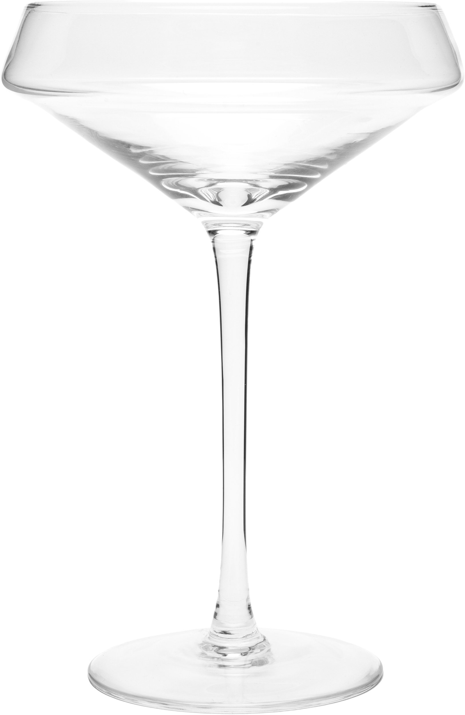 HAND-BLOWN MARTINI GLASS ROMANCE 6PCS