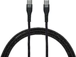 Kabel USB Tracer USB-C - USB-C 1 m Czarny (TRAKBK47493)