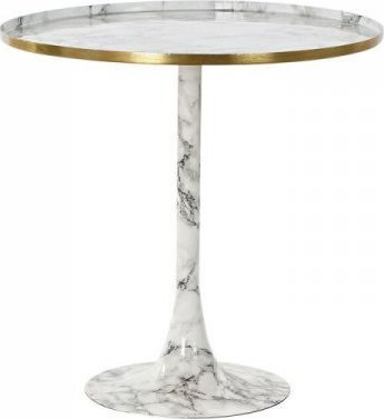 DKD Home Decor Stolik DKD Home Decor Złoty Aluminium Biały Marmur (51 x 51 x 51 cm)