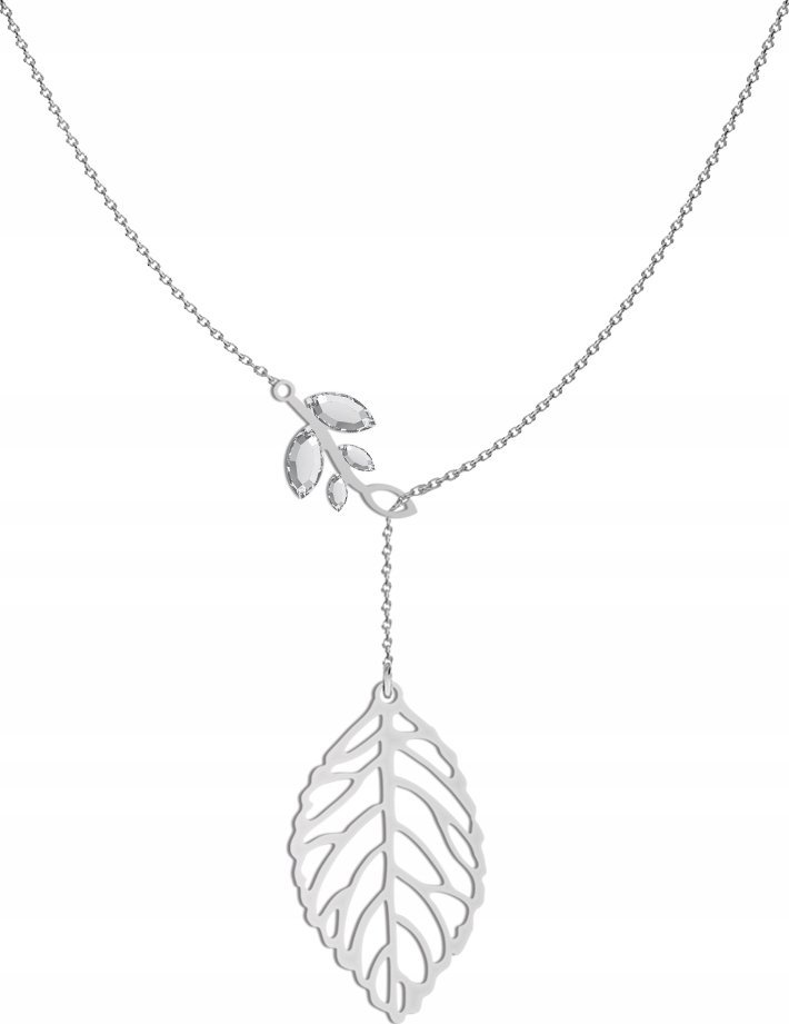 Radziszewska Jewellery Naszyjnik Srebrny Krawat z Liściem