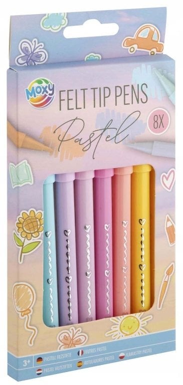 CCG flamastry pastelowe 8szt 150132 41534