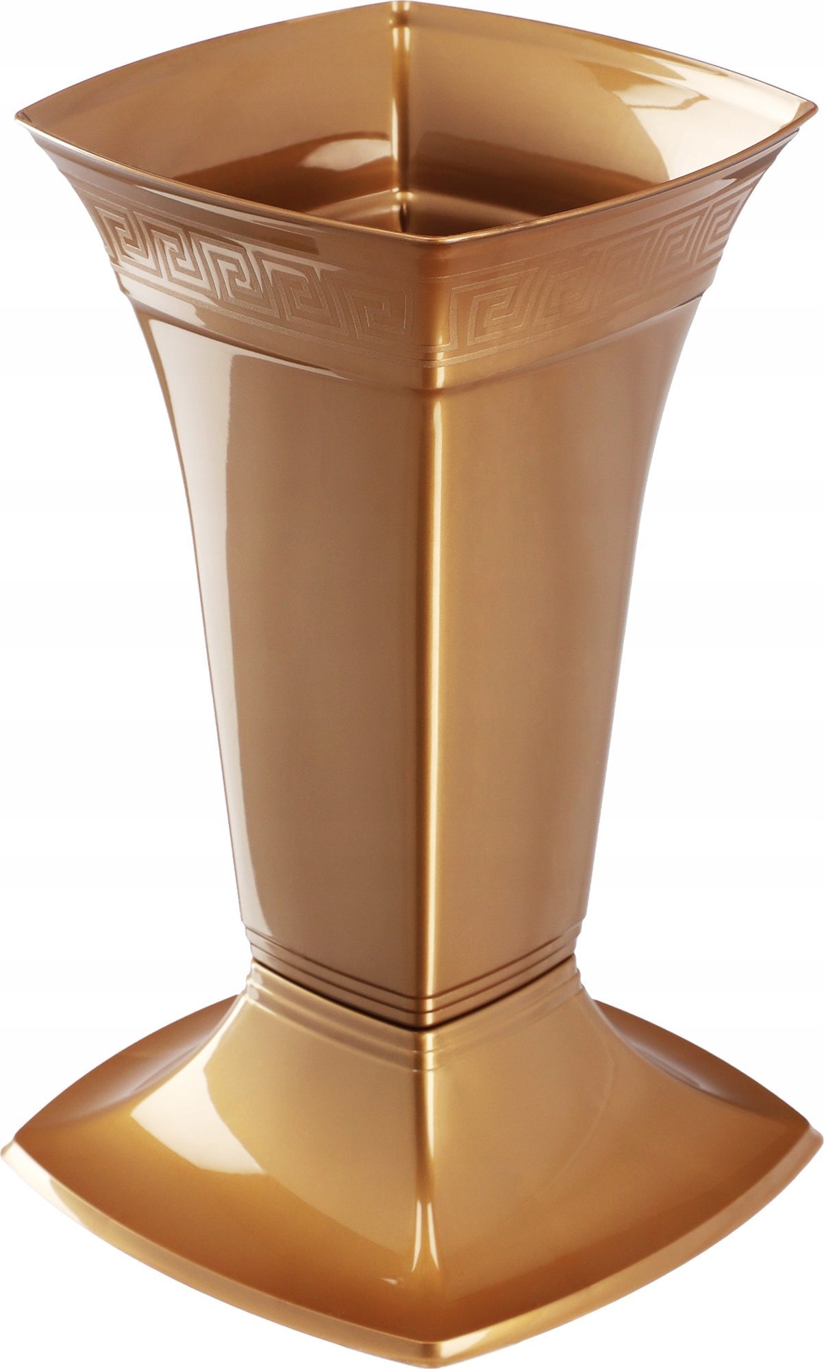 Kadax KADAX Wazon Na cmentarz Flakon Grób Nagrobek 30cm Złoty