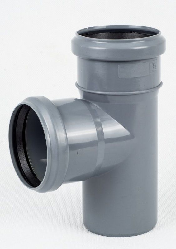 Onnline Trójnik PP popielaty 75 x 75mm 90° (CCP684)