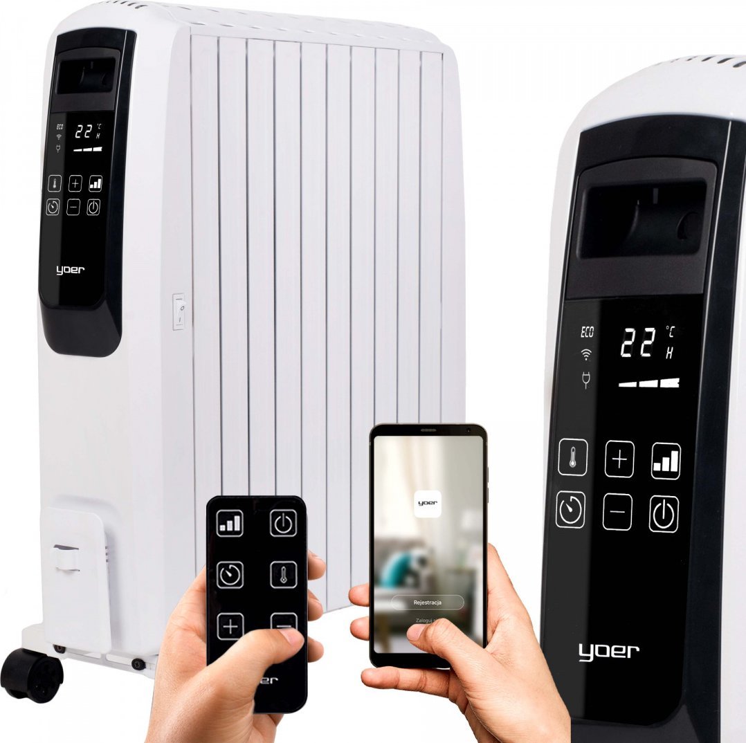 Grzejnik Yoer OFR1025W olejowy 2500 W