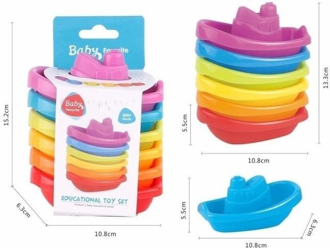 Łódki do kąpieli 6szt