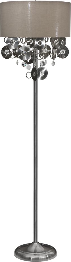 Lampa podłogowa Witek Home Lampa stojąca kryształowa Chic 5049/1F