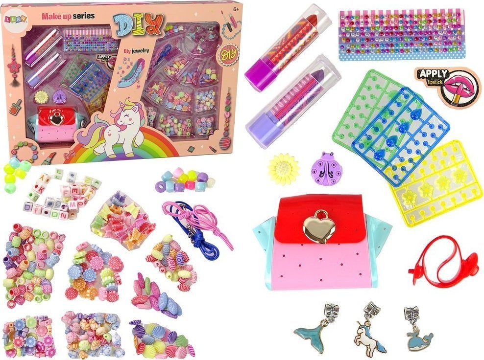 LeanToys Zestaw do Makijażu i Biżuterii Kolorowy