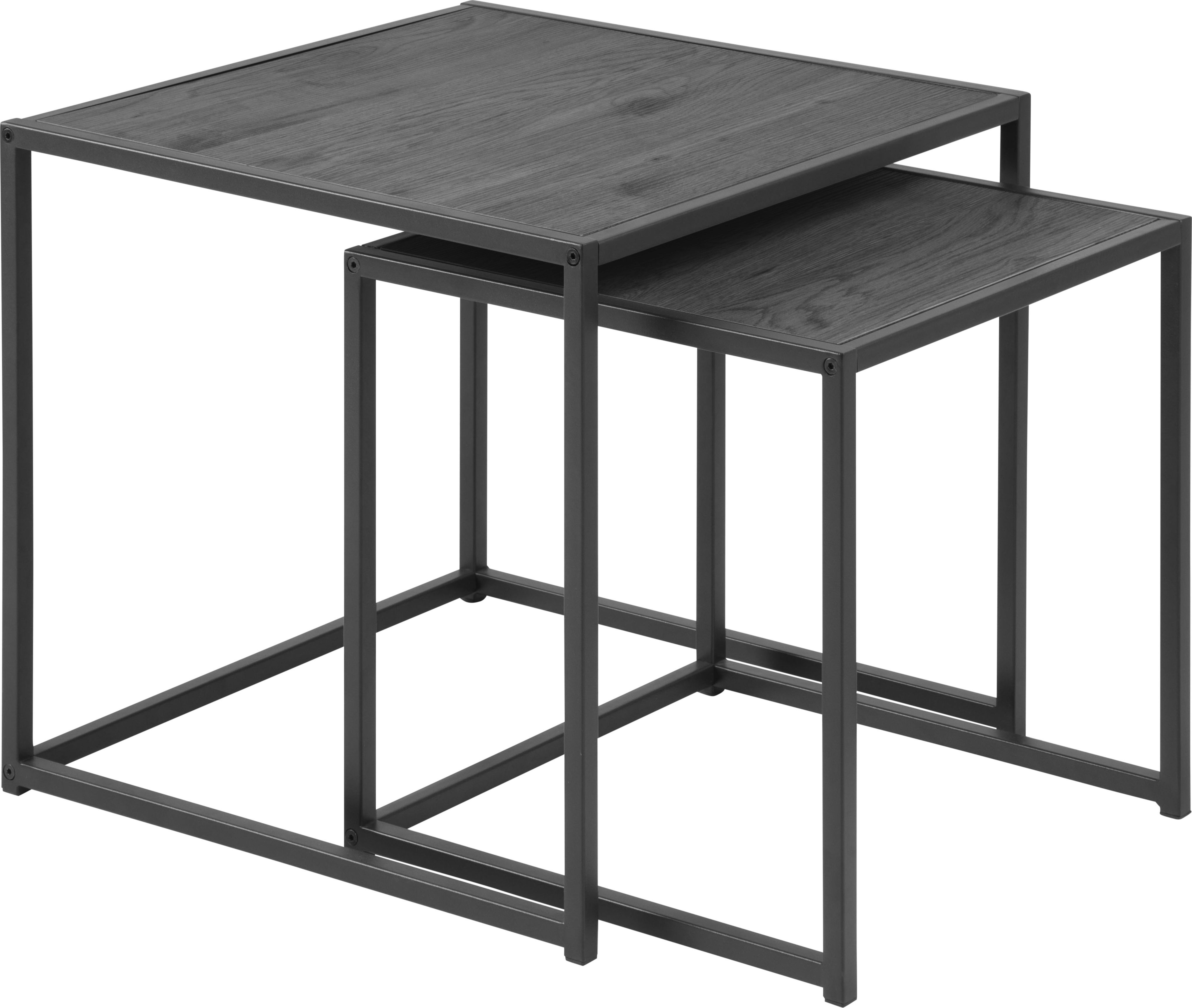 Actona Zestaw stolików kawowych Seaford czarne