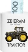 Koszulkowy Zbieram na nowy traktor - skarbonka z nadrukiem