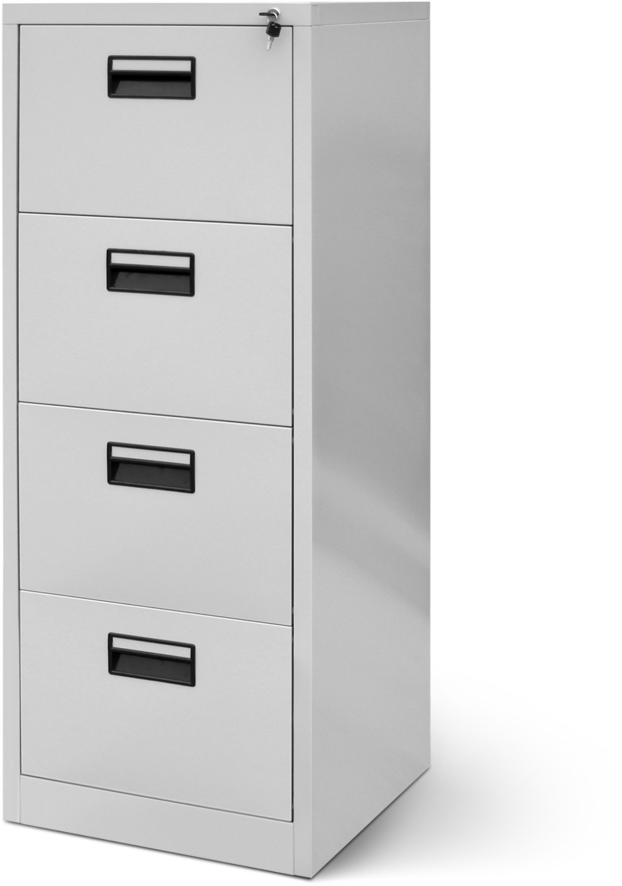 Metalowa szafa kartotekowa SARA V4, 460 x 1320 x 620 mm, szara