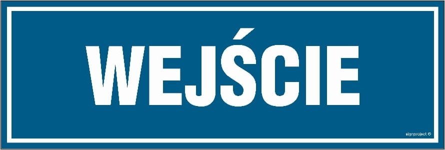 Mój dom Wejście- Tabliczka Pcv Na Drzwi Z Przylepcami 300 X 100 Pn - Płyta 1Mm Libres Polska Sp Sgp-Pa021_300X100_Pn 5904937433175