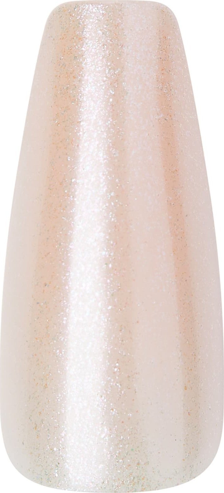 Kiss KISS Sztuczne paznokcie na klej Gel Fantasy Sculpted, Pearl, Long Length, Coffin Shape