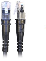 Patchsee TP-6A-U/6 kabel sieciowy czarny 1,8 m Cat6a F/UTP (FTP)