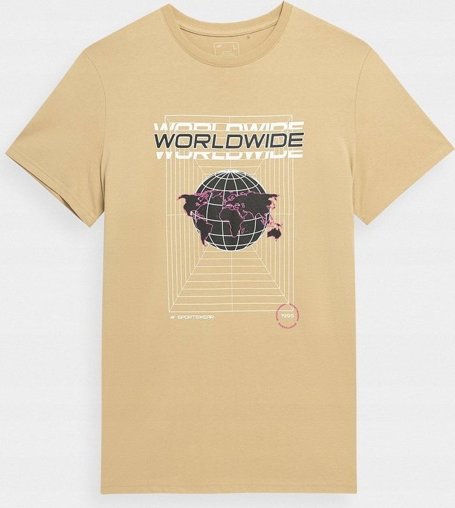 4f Koszulka męska 4F jasny brąz H4Z22 TSM029 82S M