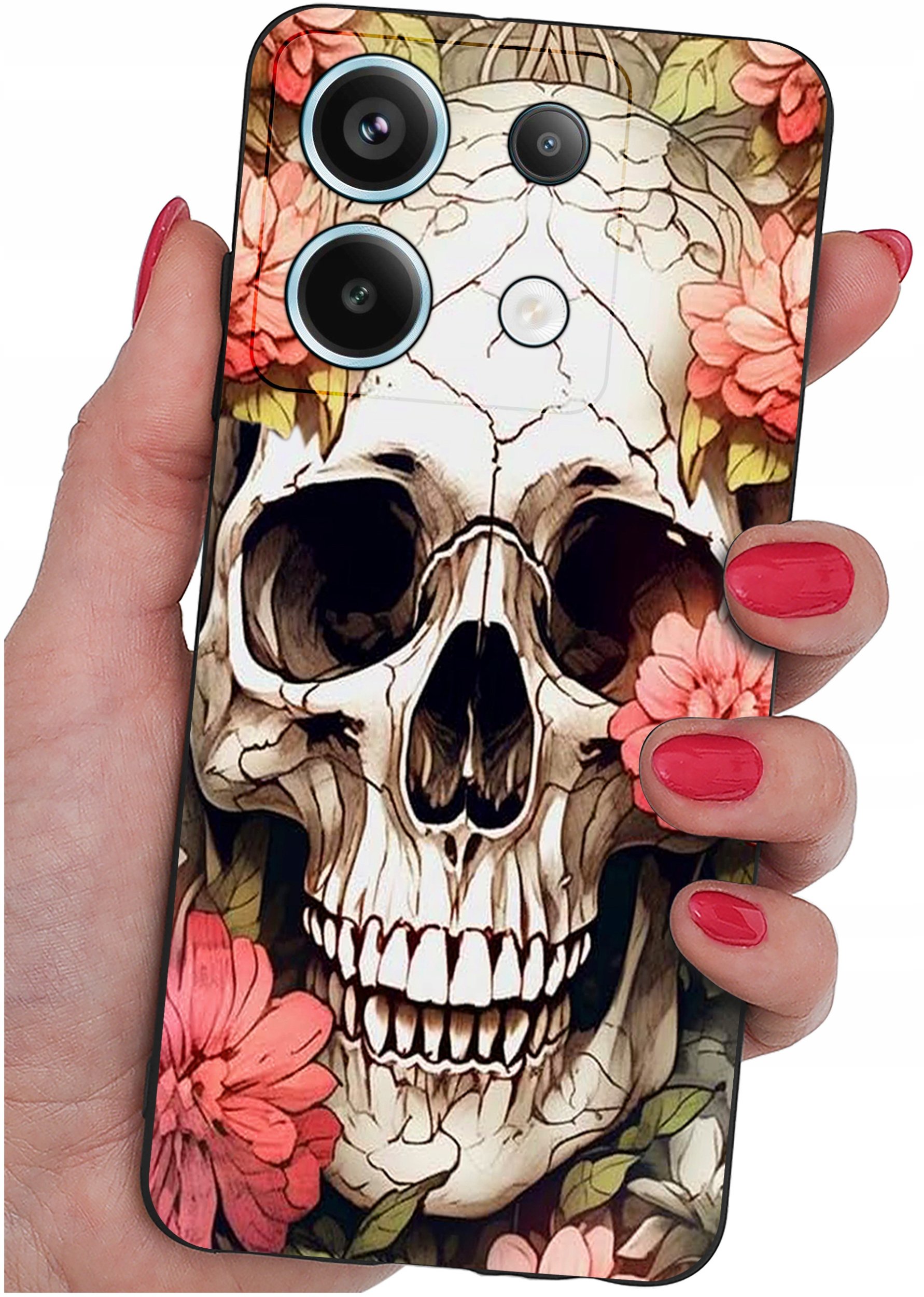 ETUI do Xiaomi Redmi Note 13 Pro 5G WZORY |SILIKONOWE MATT CASE +SZKŁO 9H