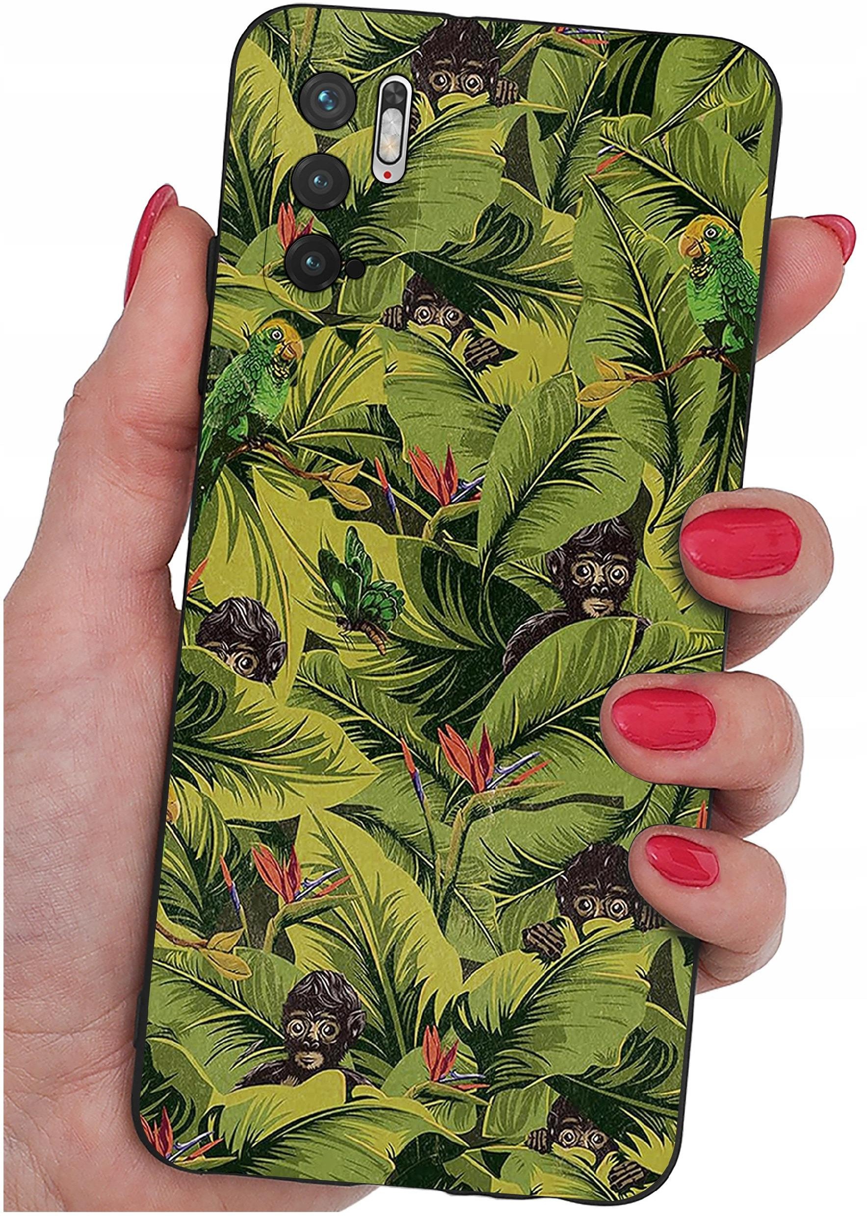 ETUI do Xiaomi Redmi Note 10 5G | WZORY | SILIKONOWE MATT CASE + SZKŁO 9H