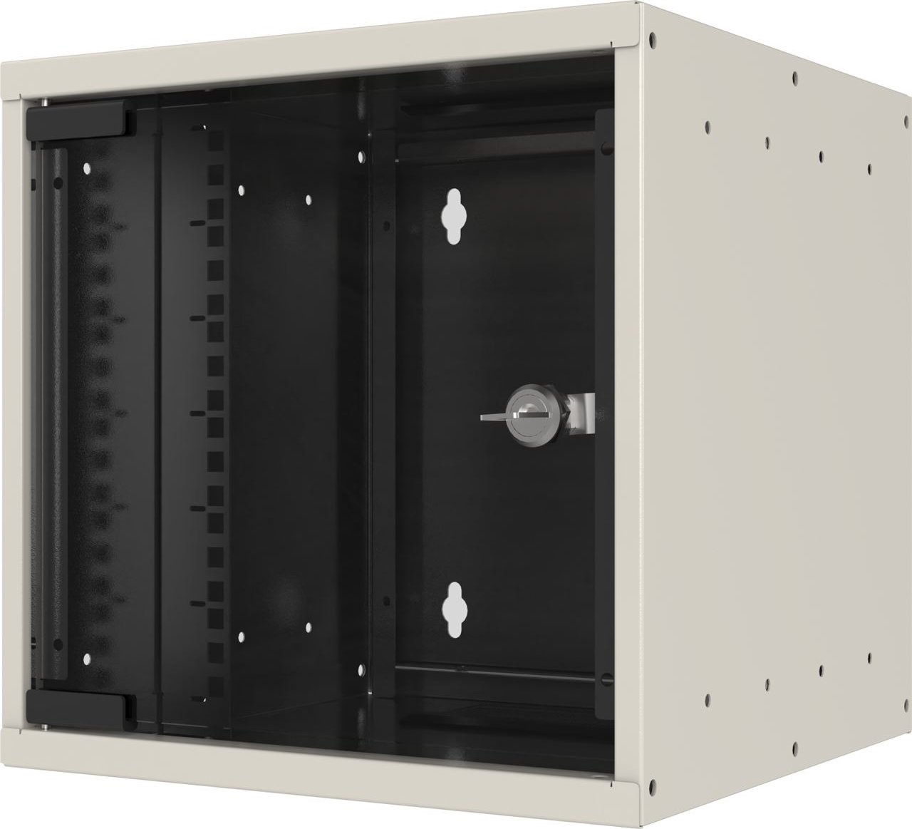 Szafa EFB EFB 25,4cm 10Zoll 9HE Wandgeh�use Tiefe 300 mm 1-teilig vormontiert RAL9010