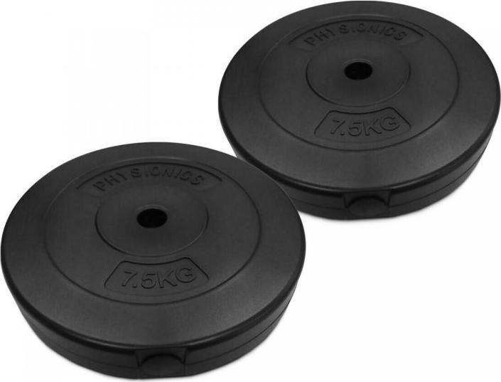 Physionics Zestaw obciążników wypełnionych piaskiem i cementem, 2 x 7,5