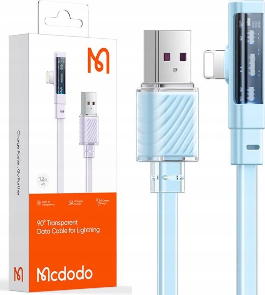 Kabel USB Mcdodo USB-A - Lightning 2 m Niebieski (CA-3415)