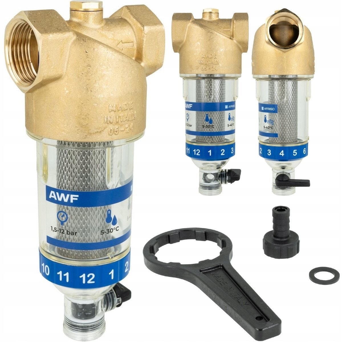 Afriso filtr do wody AWF 130, płukanie wsteczne, GW G1" 4213000