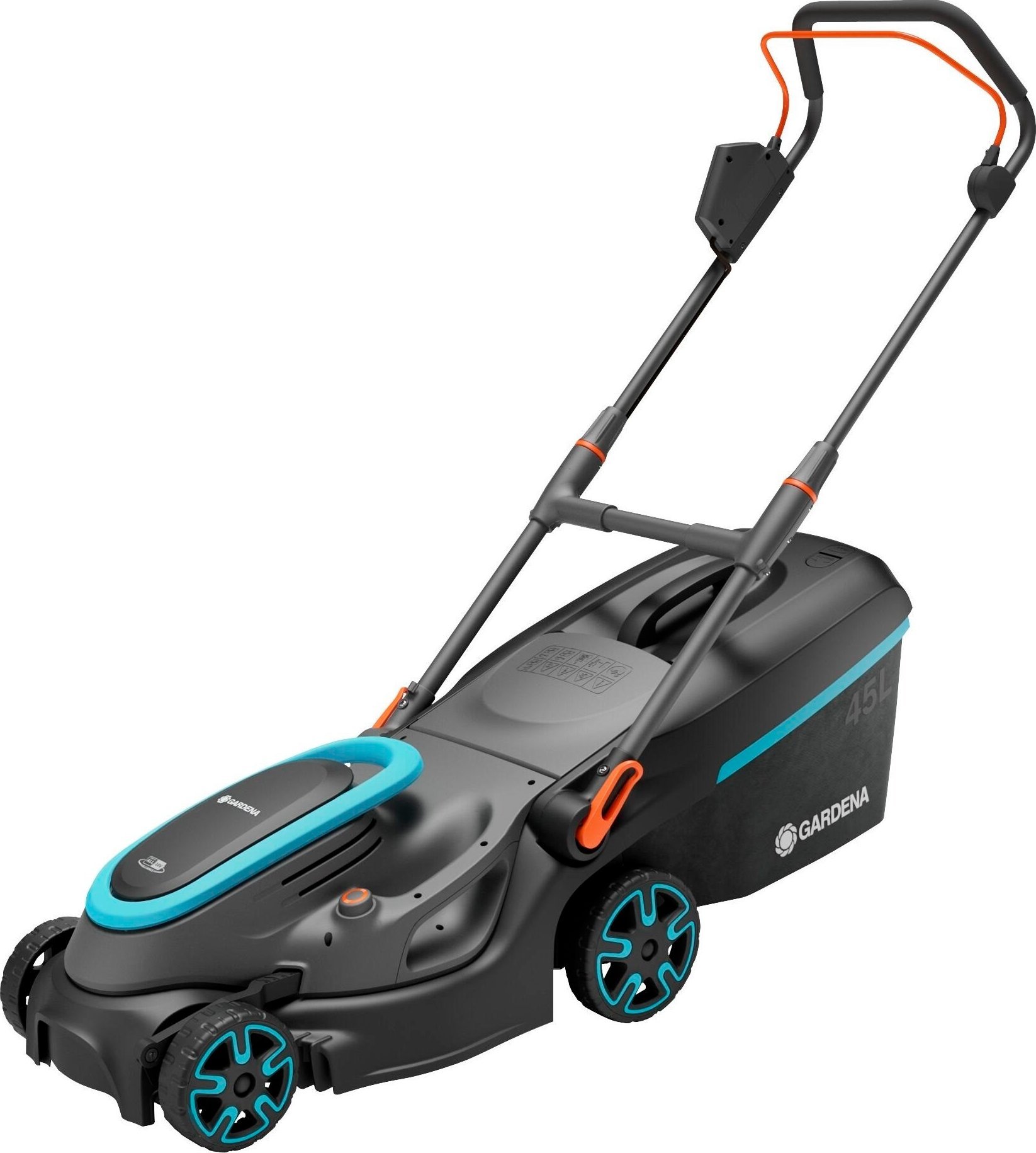 Kosiarka akumulatorowa Gardena GARDENA Cordless Lawnmower PowerMax 37/36V P4A solo, 36Volt (2x18V) (black/grey, without battery and charger, POWER FOR