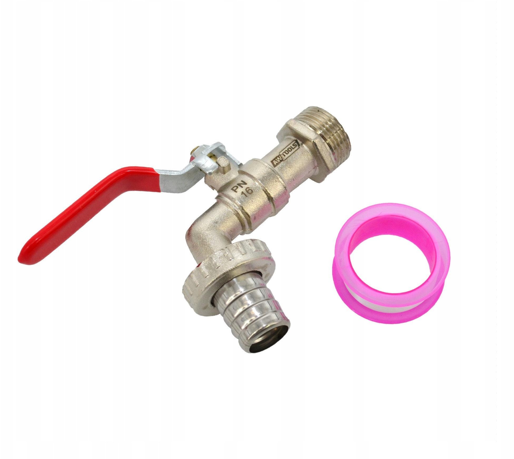 AWTOOLS KRAN OGRODOWY CYNK NIKLOWANY 3/4" GWINT ZEWNĘTRZNY 3/4"