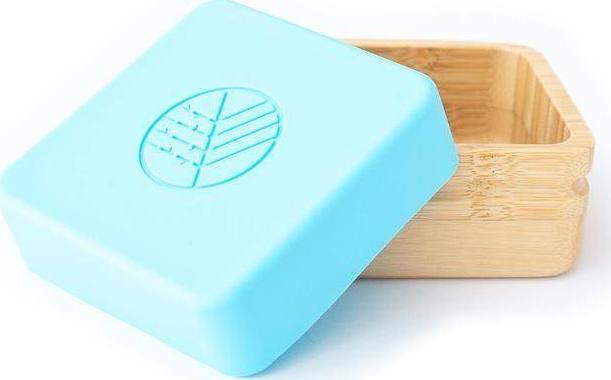 ECO RASCALS ECORASCALS Bambusowe pojemniki na przekąski 2 szt szaro-niebieski one size