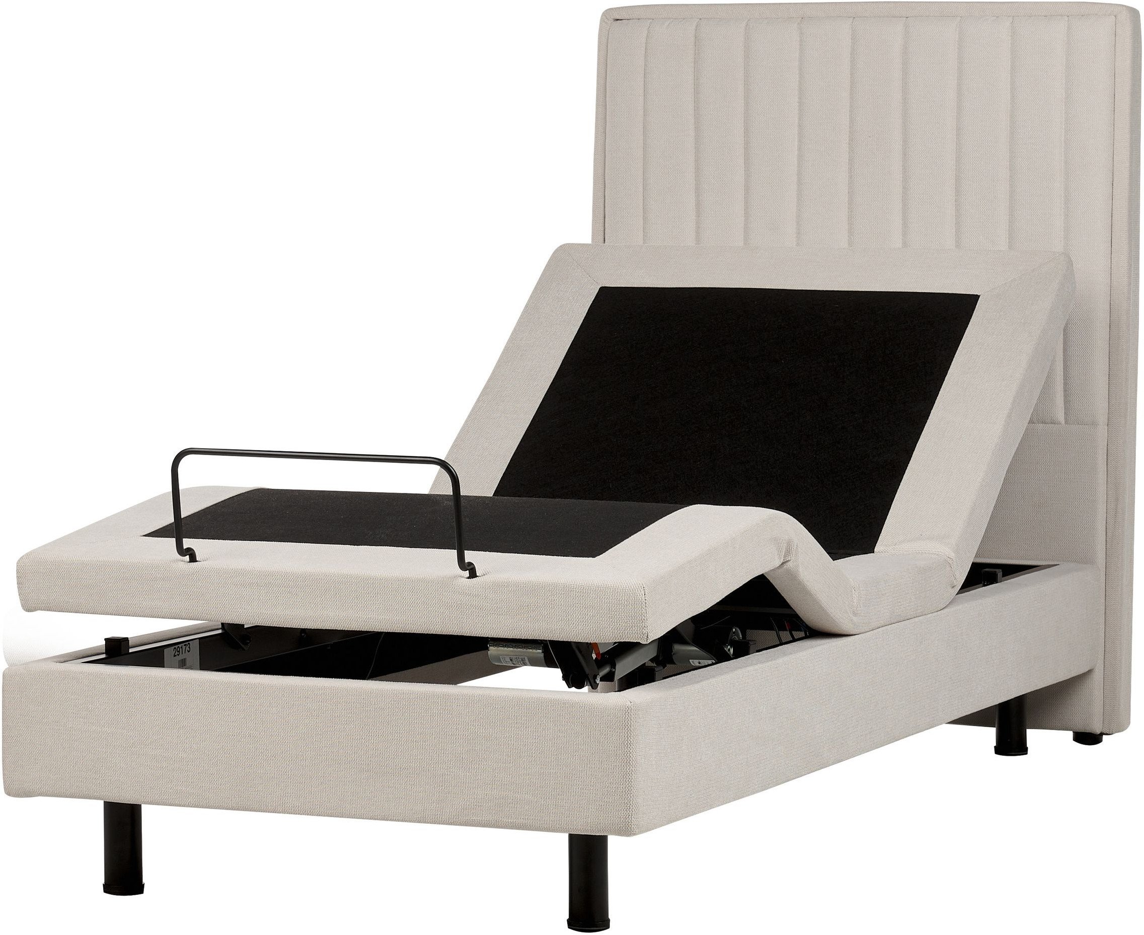 Łóżko regulowane DUKE II 90 x 200 cm Jasnobeżowy