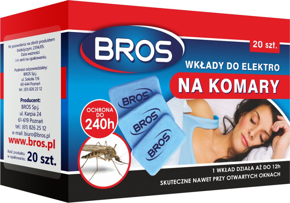 Bros Wkłady do elektro na komary 20szt.