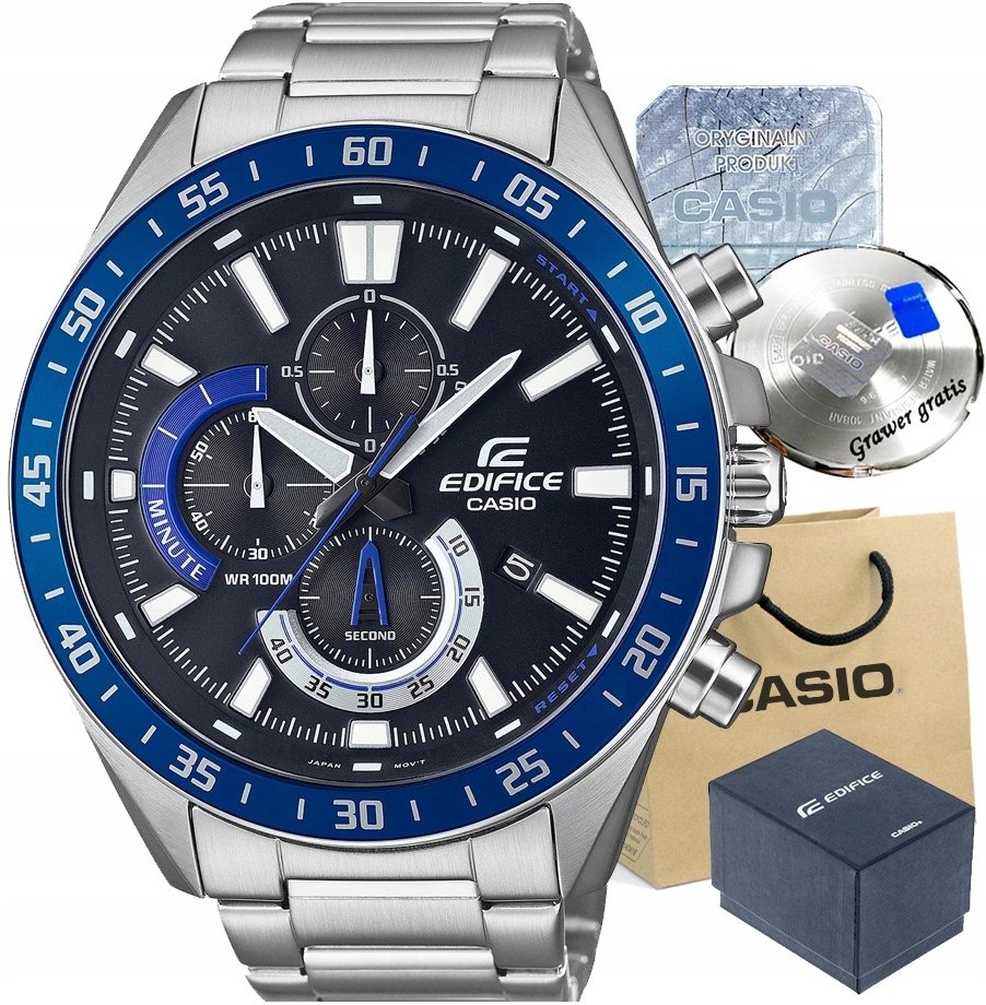 Zegarek Casio Zegarek męski Edifice CRAFT-1A2VUEF z GRAWEREM