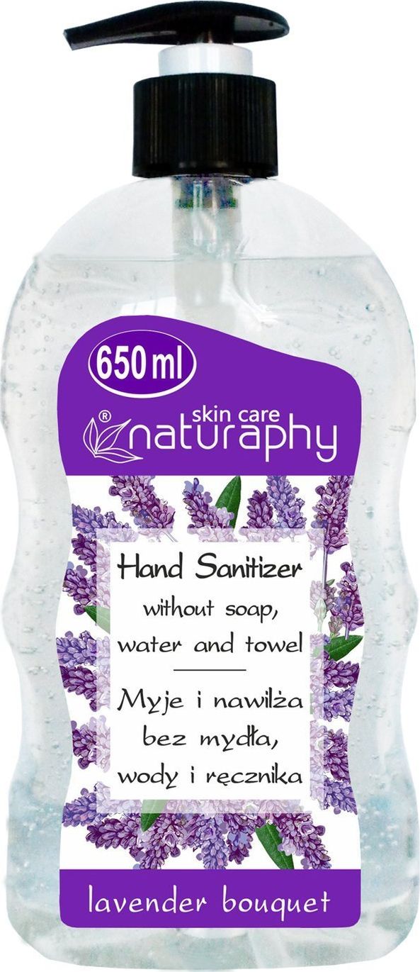 BluxCosmetics Żel antybakteryjny do rąk o zapachu lawendy 650 ml