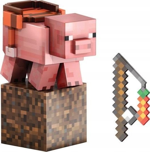 Figurka Mattel Mattel Minecraft Diamond Level Pig (14 cm)