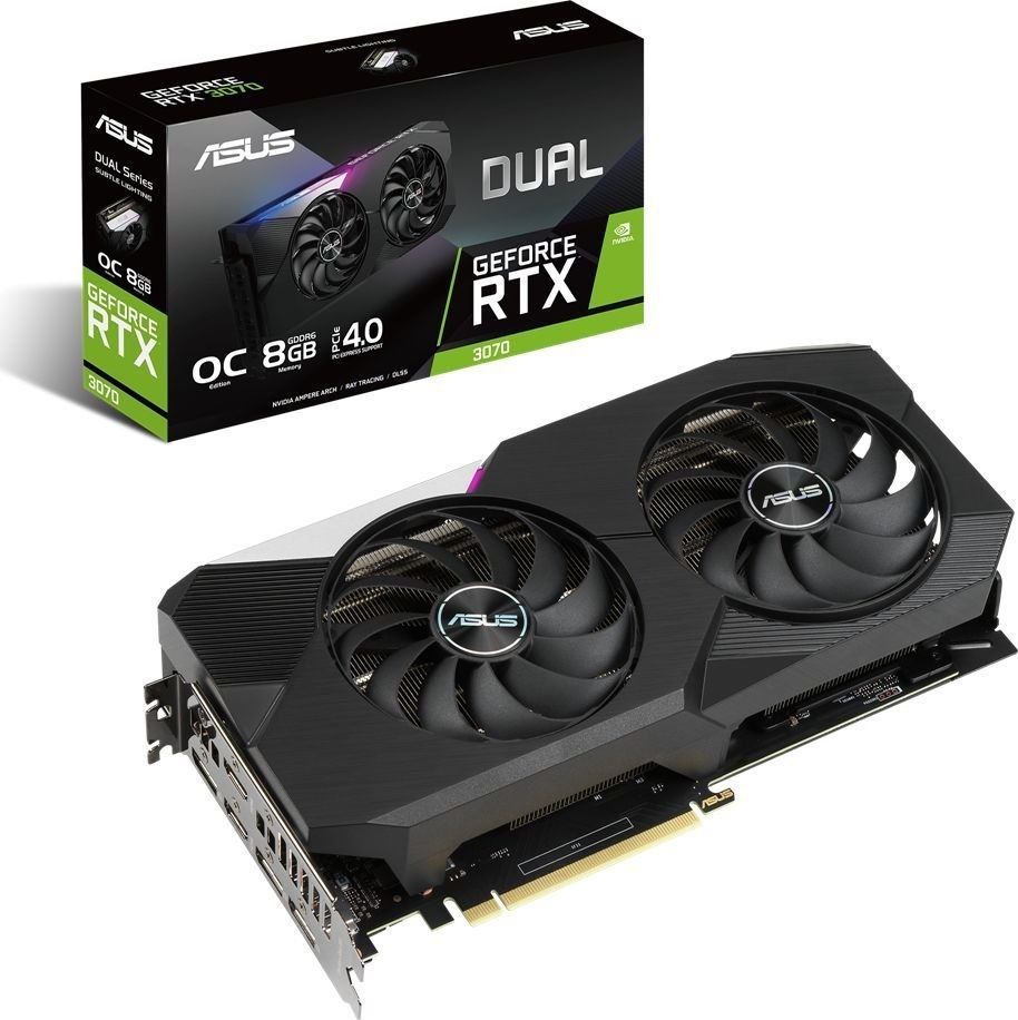 Karta graficzna Asus Dual GeForce RTX 3070 Gaming OC 8GB GDDR6 (DUAL-RTX3070-O8G-V2)