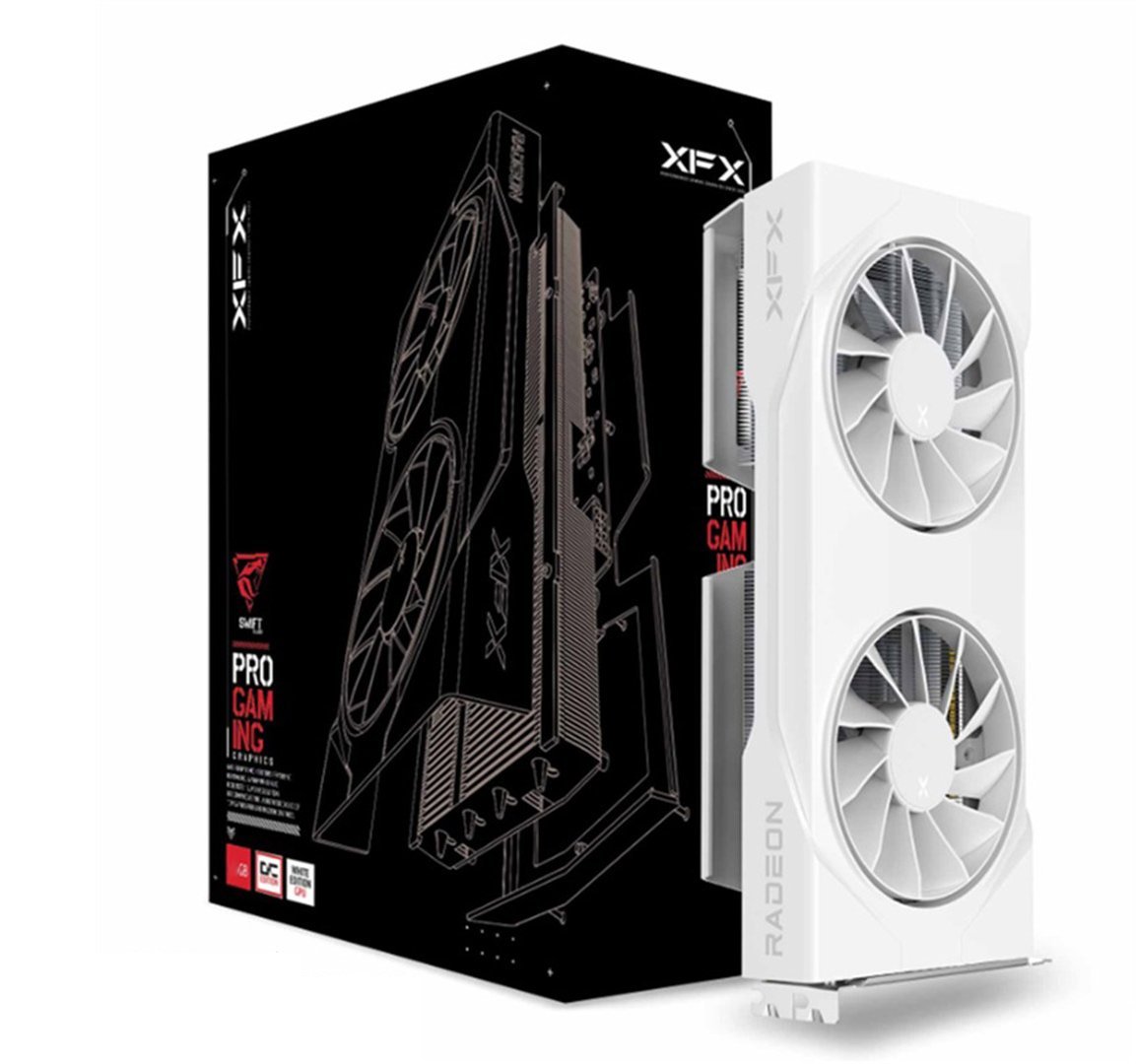 Karta graficzna XFX Swift Radeon RX 9060 XT OC White Gaming 8GB GDDR6 (RX-96TSW8GWQ)