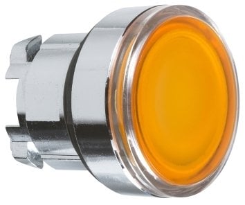 Podświetlana główka przycisku, O 22, żółta, do umieszczenia legendy ZB4BA58