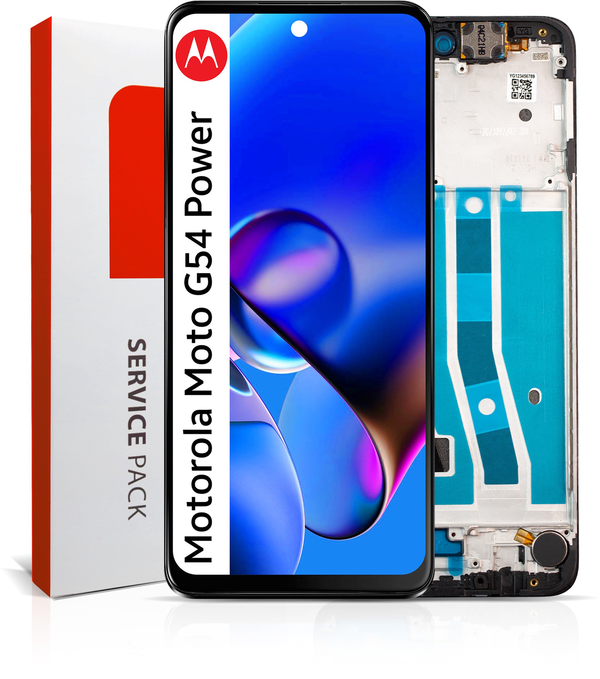 Wyświetlacz do Motorola G54 Power Ekran LCD Ramka Oryginał Zila XT2343-6 (5904858380800)