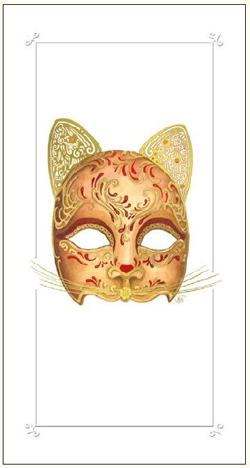 DA VINCI Karnet Maska kota DaVinci 12x23 cm + koperta (G06 33A 228)