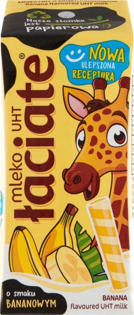 Łaciate Łaciate Mleko UHT o smaku bananowym 200 ml