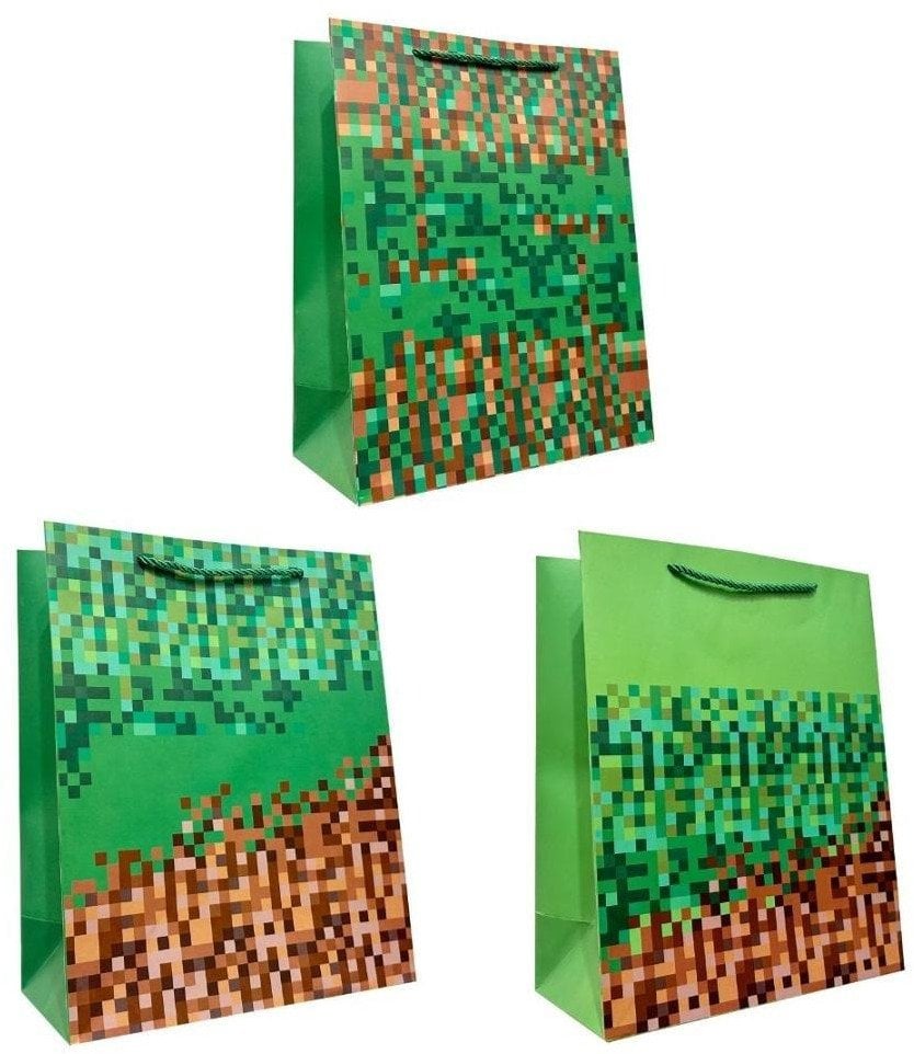 Jupiter Torebka prezentowa L Minecraft szerokie dno mix