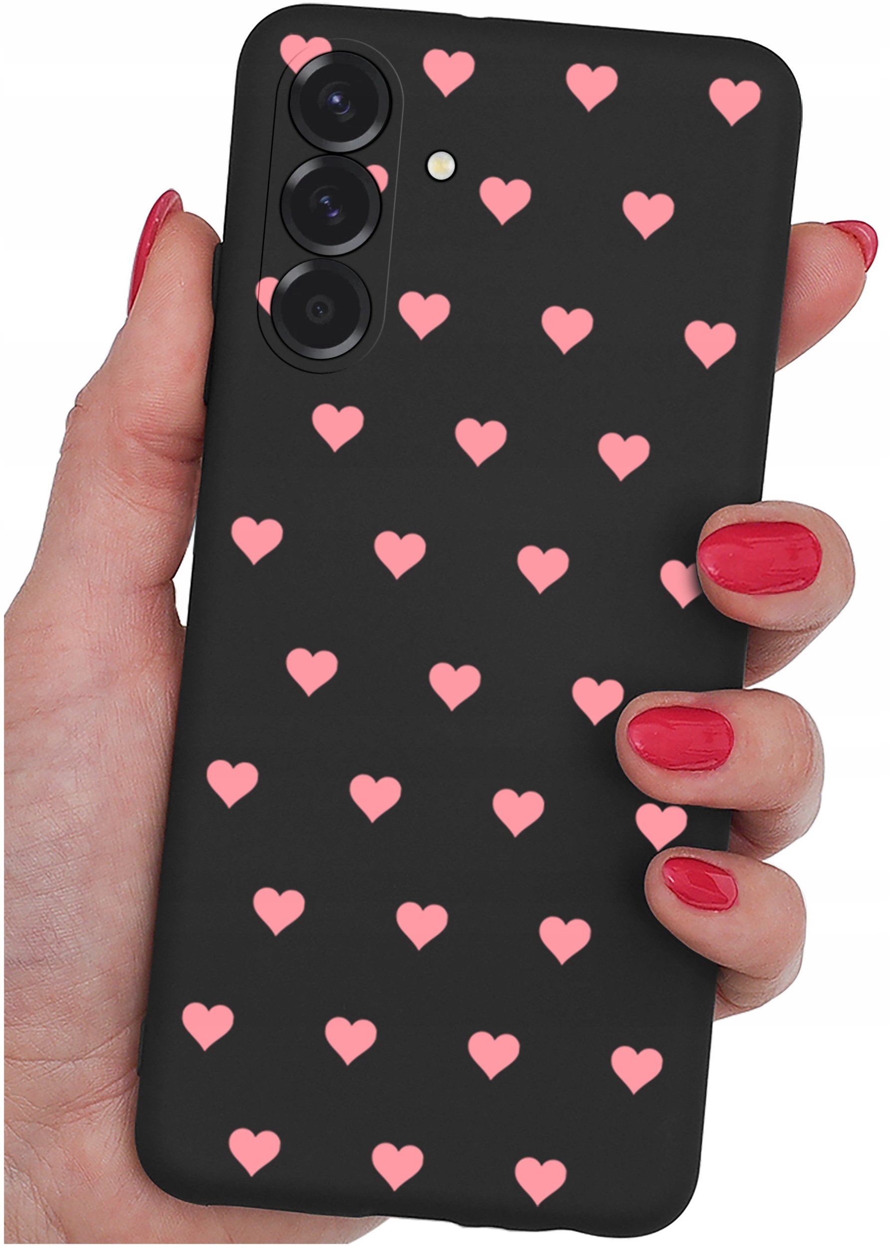 ETUI do Samsung A56 5G | WZORY | SILIKONOWE MATT CASE + SZKŁO 9H