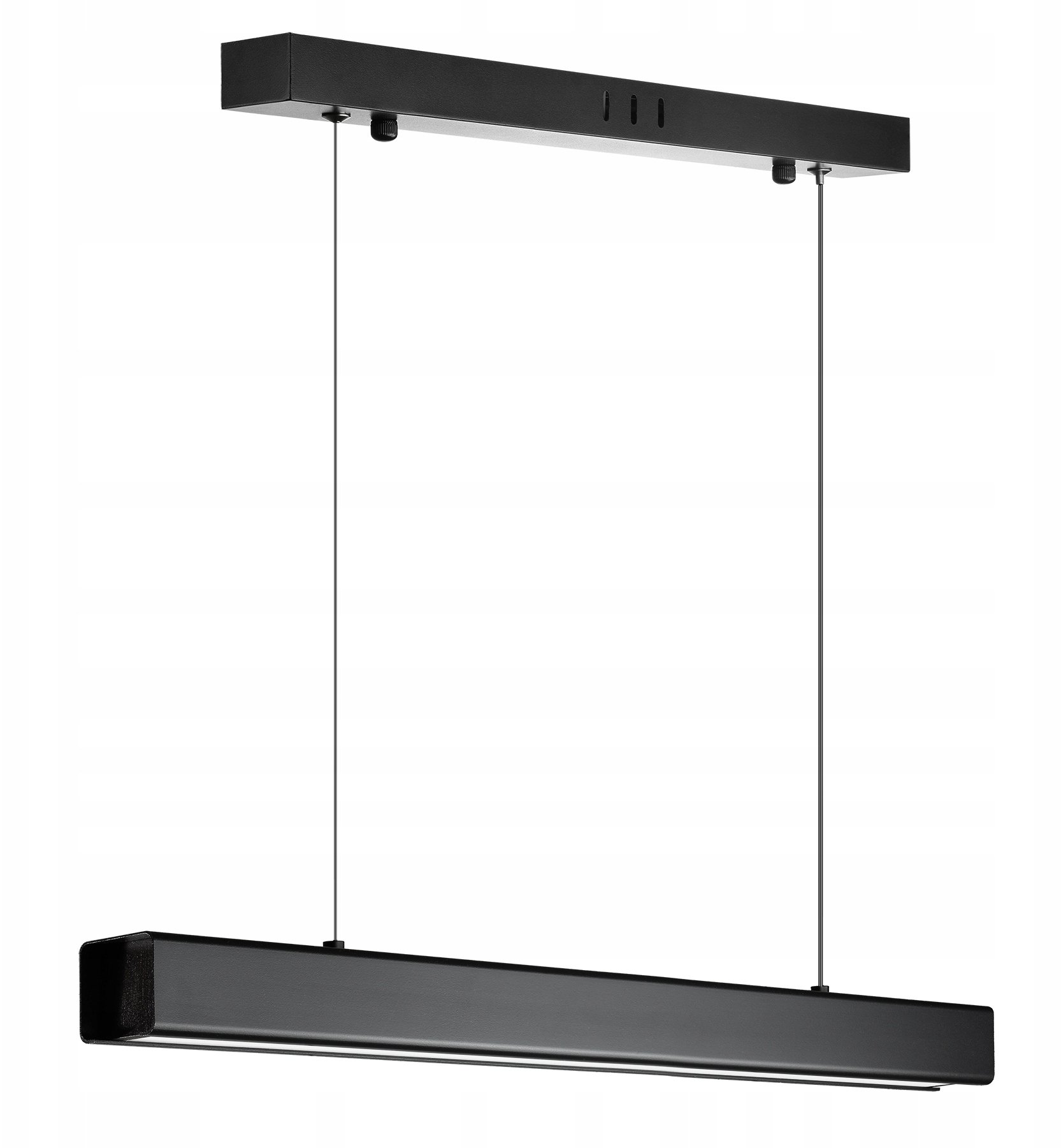 NOWOCZESNA LAMPA LINIOWA LED WISZĄCA 24W 60cm PODŁUŻNA BELKA PILOT 3 BARWY