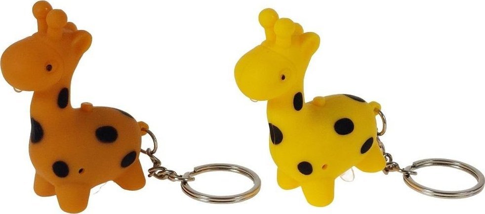 Brelok żyrafa światło dźwięk (24szt)