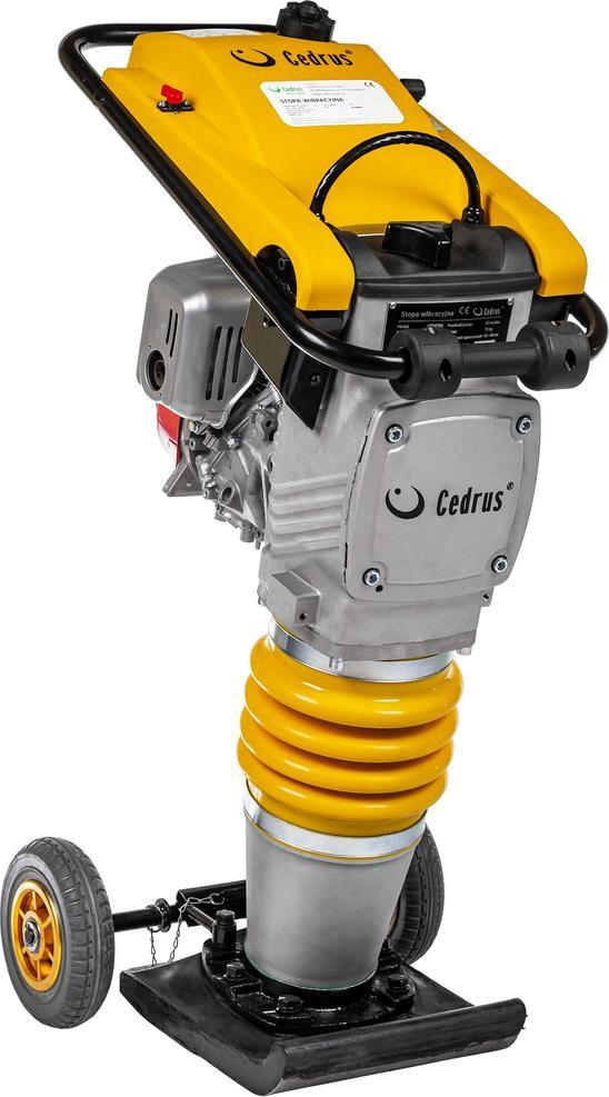 Cedrus CEDRUS ST01 ZAGĘSZCZARKA SKOKOWA DO GRUNTU UBIJARKA PŁYTOWA SKOCZEK 75kG + KOŁA TRANSPORTOWE GRATIS - OFICJALNY DYSTRYBUTOR - AUTORYZOWANY DEAL