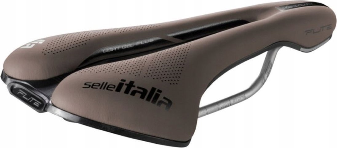 Selle Italia Siodło SELLE ITALIA FLITE BOOST GRAVEL TI316, Superflow S (id match - S3), TI 316 Rail, Fibra-Tek, Light Gel, 228g, Brązowe (NEW)