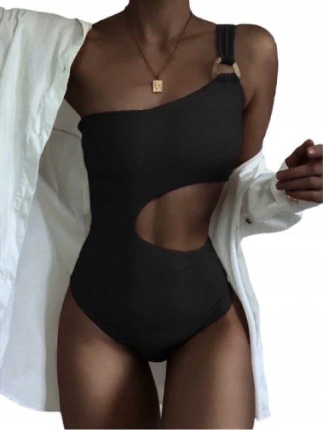 Strój kąpielowy jednoczęściowy asymetryczny L