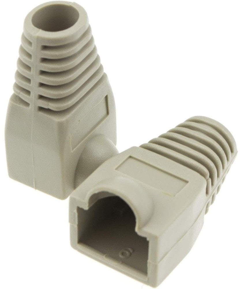 Osłonka wtyku RJ45 szara 10 sztuk